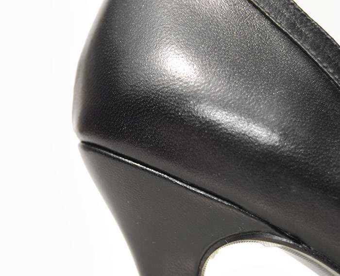 Replica Chanel Shoes 7285b black lambskin leather